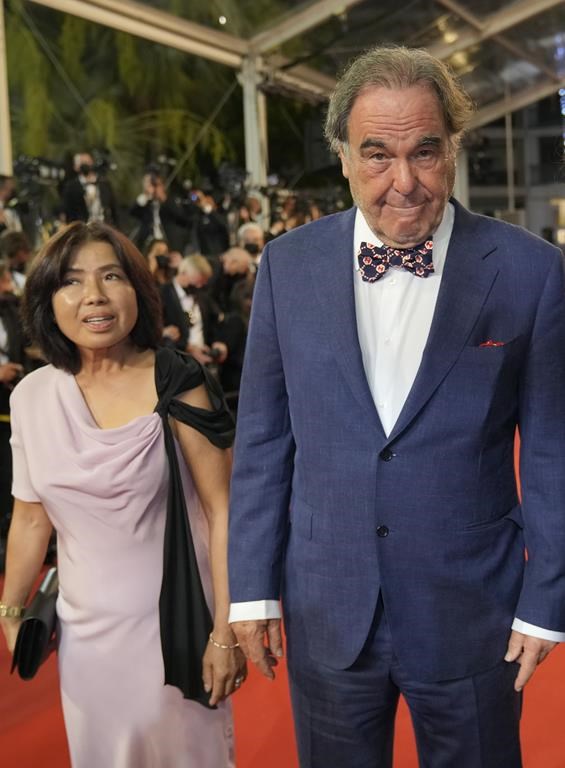 Cannes, France. 10th July, 2021. Director Oliver Stone and his