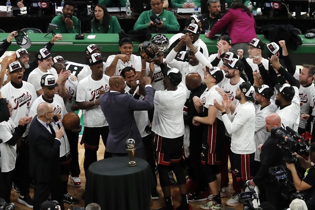 Miami Heat Trophy Presentation, Eastern Conference Finals