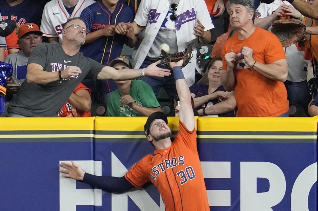 Astros beat Texas after melee and D-backs win in MLB playoffs